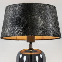 Fashion Straluma Chique tafellamp zwart/goud met kap