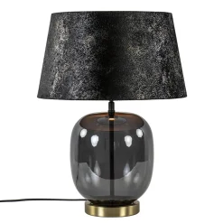 Shop Straluma Chique tafellamp zwart/goud met kap