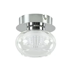 Store Straluma Chromen plafondlamp met helder glas incl. LED