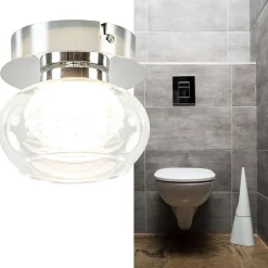 Store Straluma Chromen plafondlamp met helder glas incl. LED