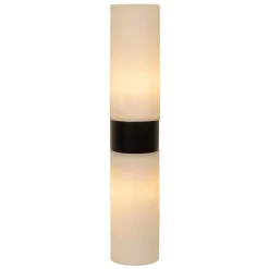 Flash Sale Straluma Cilinder badkamerlamp zwart met opaal glas IP44