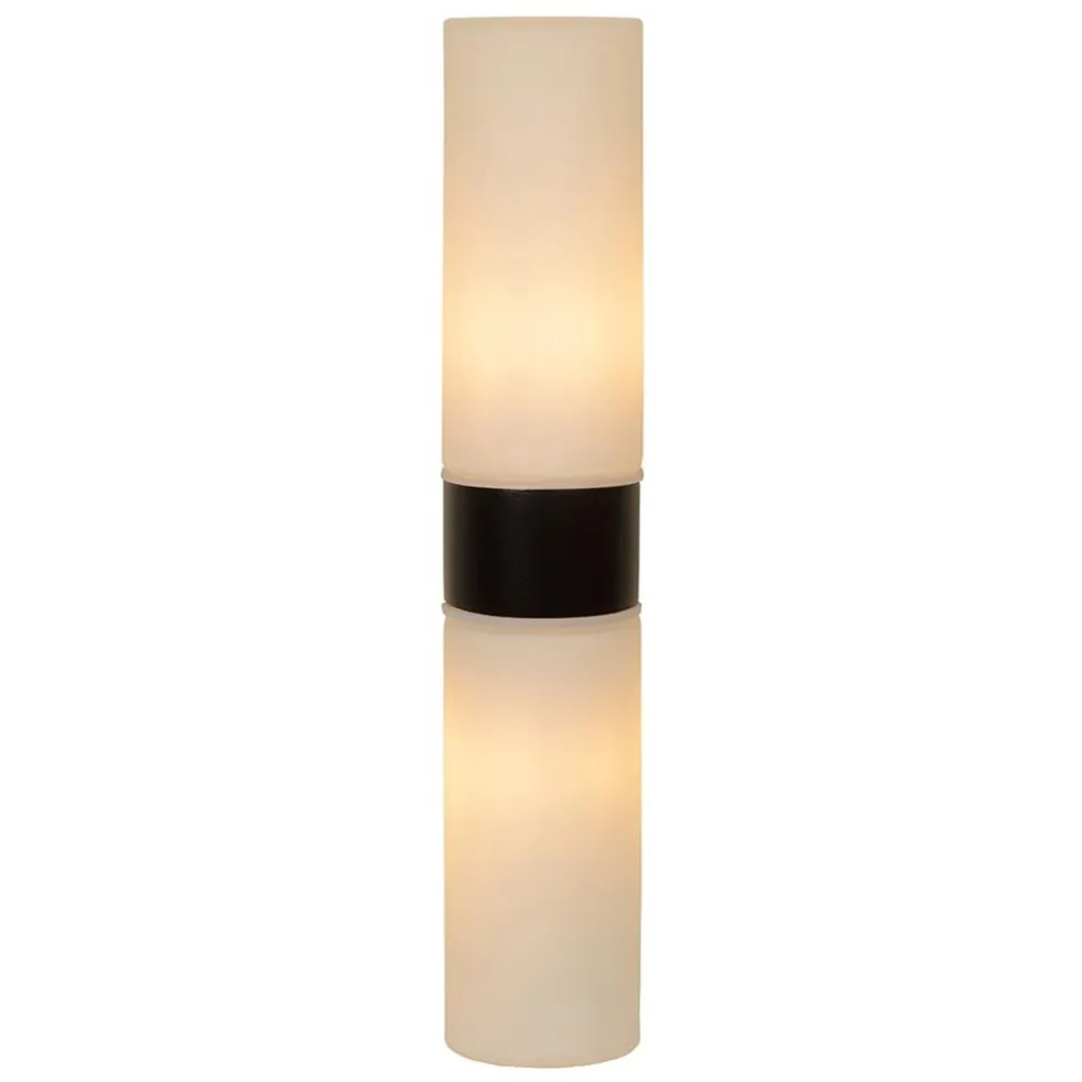 Flash Sale Straluma Cilinder badkamerlamp zwart met opaal glas IP44