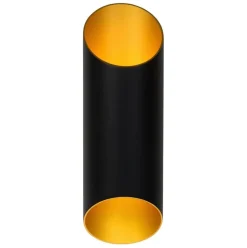 New Straluma Cilinder wandlamp zwart goud up+down