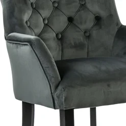 Discount Straluma Comfortabele armstoel donker grijs met zwarte poot
