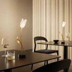Best Sale Straluma Decoratieve LED tafellamp Tullip zwart/goud dimbaar