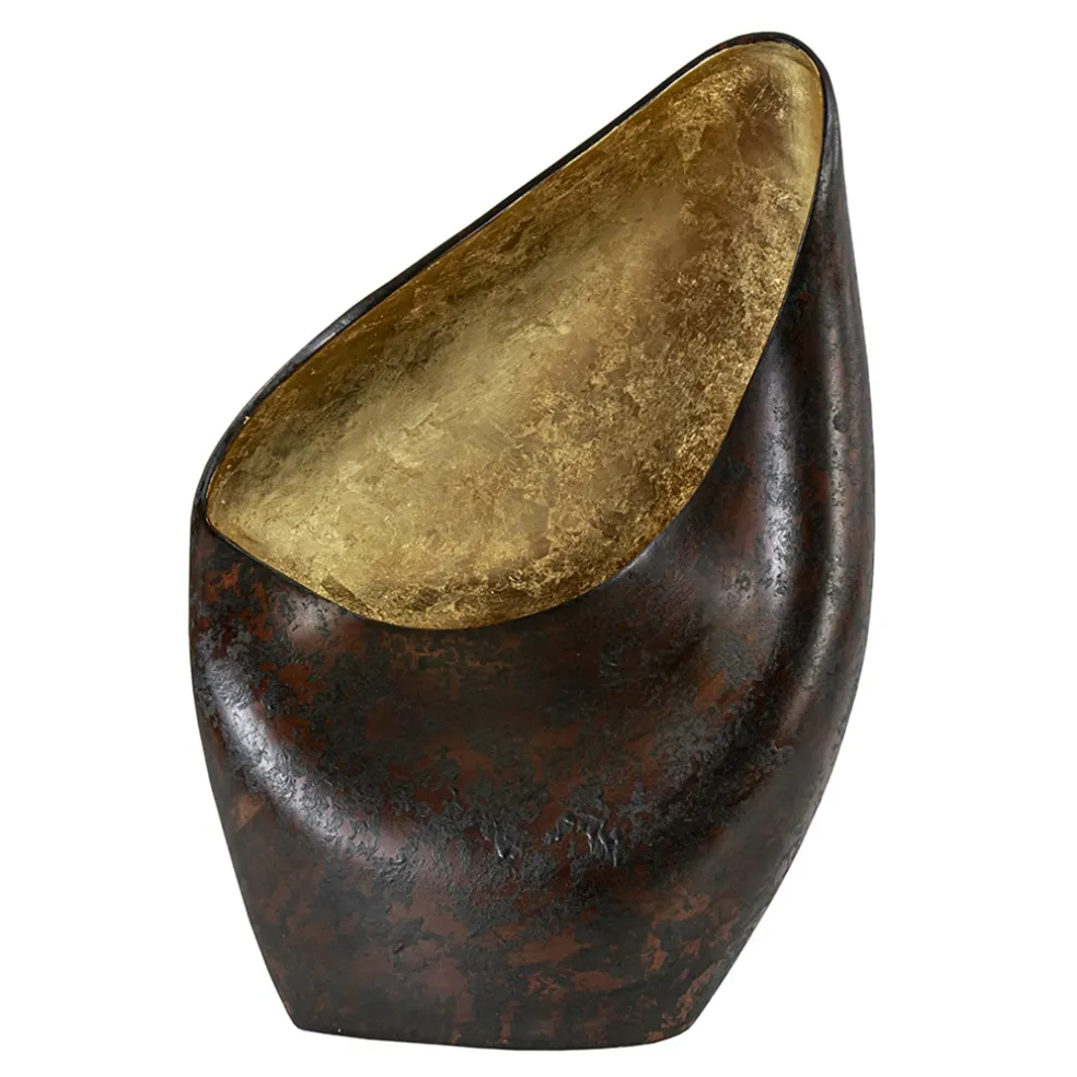 Cheap Straluma Decoratieve tafellamp corten brown met goldleaf