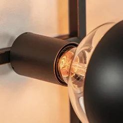 Store Straluma Decoratieve wandlamp zwart inclusief potten