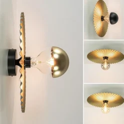 Cheap Straluma Decoratieve wand/plafondlamp goud met zwart
