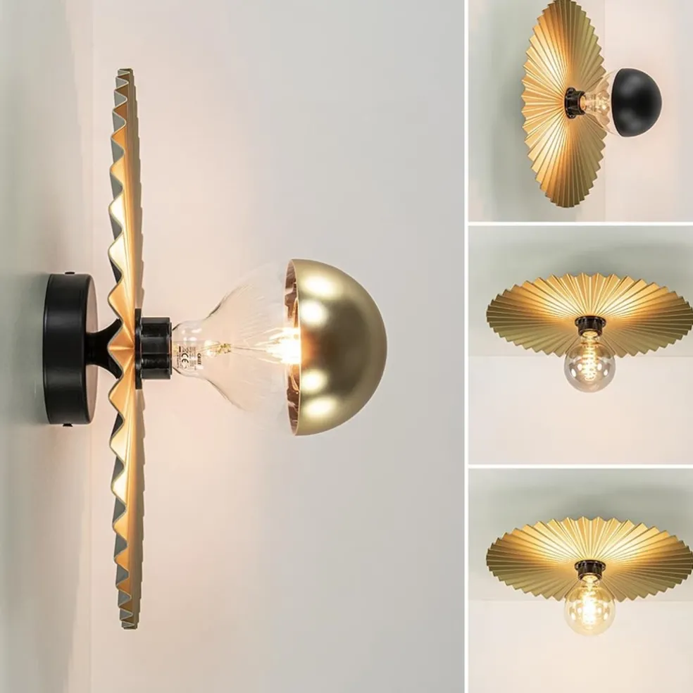Cheap Straluma Decoratieve wand/plafondlamp goud met zwart