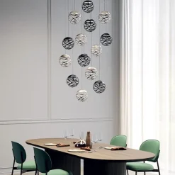 Clearance Straluma Design hanglamp Kelly cluster LED champagne