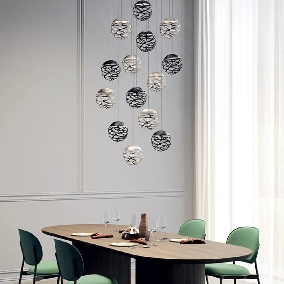 Clearance Straluma Design hanglamp Kelly cluster LED champagne