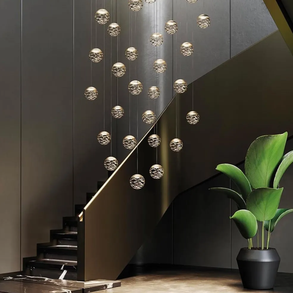 Clearance Straluma Design hanglamp Kelly cluster LED champagne