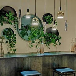 Cheap Straluma Design hanglamp 7-lichts zwart met nikkel