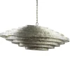 Fashion Straluma Design hanglamp ovaal oud zilver
