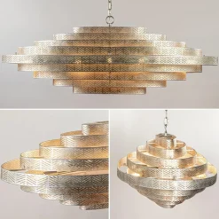 Fashion Straluma Design hanglamp ovaal oud zilver