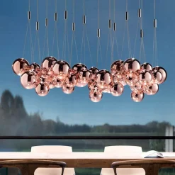 Outlet Straluma Design hanglamp Random rose goud glas inclusief LED
