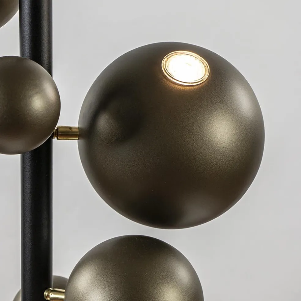 Best Sale Straluma Design hanglamp zwart met platinum bollen 2L