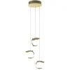 Flash Sale Straluma Design LED hanglamp 3-lichts rond goldleaf
