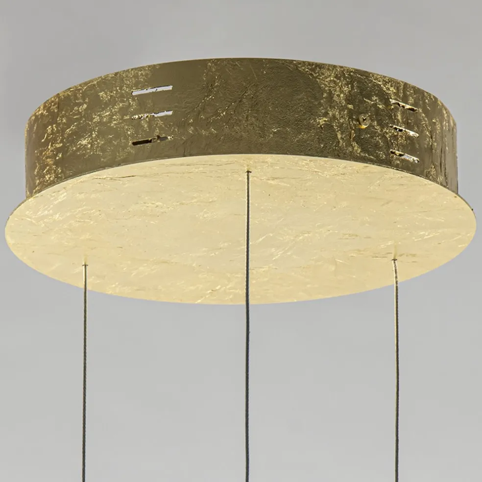 Flash Sale Straluma Design LED hanglamp 3-lichts rond goldleaf