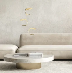 Flash Sale Straluma Design LED hanglamp 3-lichts rond goldleaf