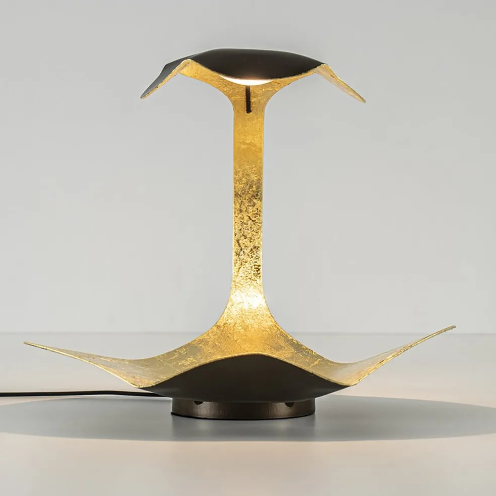 Best Straluma Design LED Tafellamp brons met goldleaf