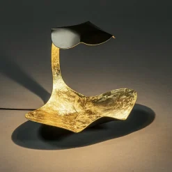 Best Straluma Design LED Tafellamp brons met goldleaf