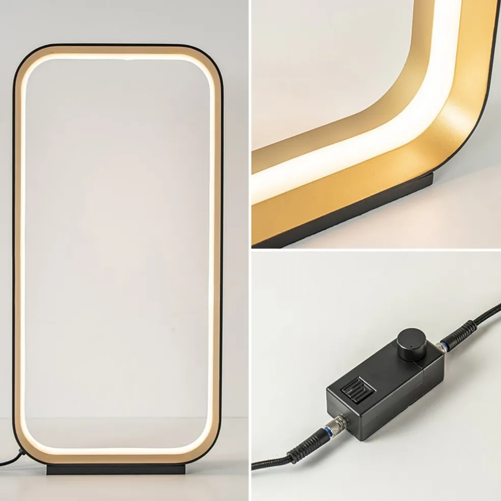 Shop Straluma Design LED tafellamp dimbaar zwart/goud