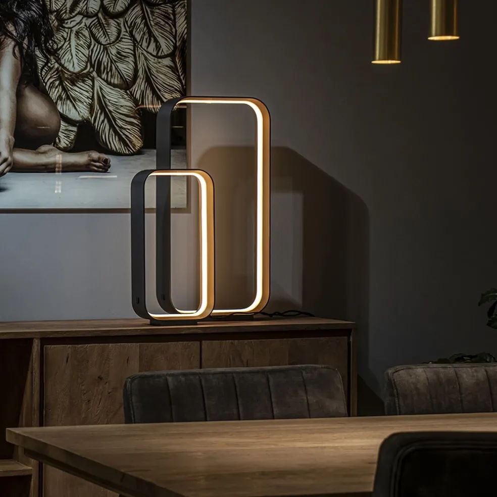 Shop Straluma Design LED tafellamp dimbaar zwart/goud
