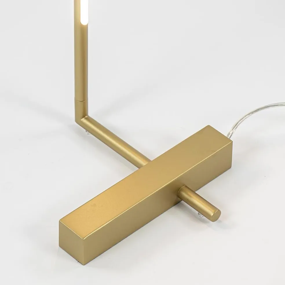Clearance Straluma Design LED vloerlamp goud verstelbaar