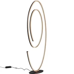 Cheap Straluma Design LED vloerlamp ovaal mat zwart dimbaar