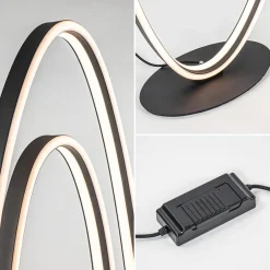 Cheap Straluma Design LED vloerlamp ovaal mat zwart dimbaar