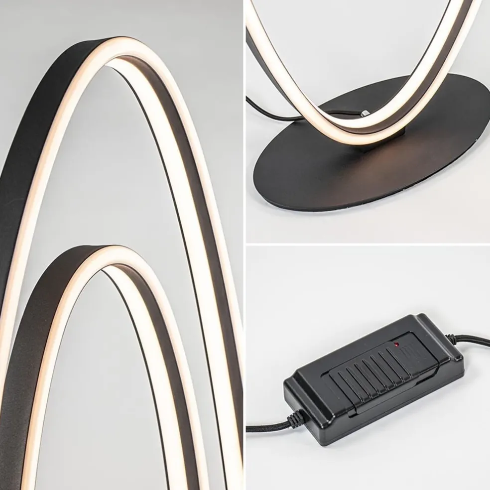 Cheap Straluma Design LED vloerlamp ovaal mat zwart dimbaar