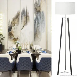 Outlet Straluma Design staande lamp zwart staal dimbaar