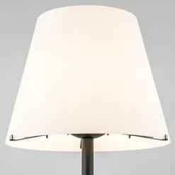 Best Straluma Design tafellamp mat zwart met witte glazen kap