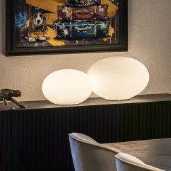 Flash Sale Straluma Design tafellamp rond opaal glas Ø45 cm