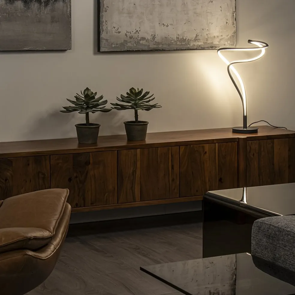 Store Straluma Design tafellamp zwart met dimbaar LED