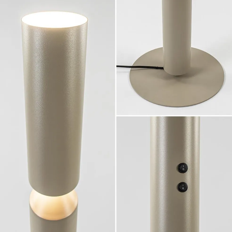 Clearance Straluma Design vloerlamp beige up+down
