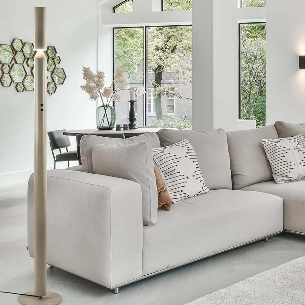 Clearance Straluma Design vloerlamp beige up+down
