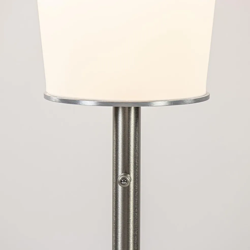 Discount Straluma Design vloerlamp cilinder opaal glas met dimbaar LED