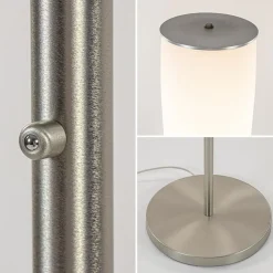 Discount Straluma Design vloerlamp cilinder opaal glas met dimbaar LED