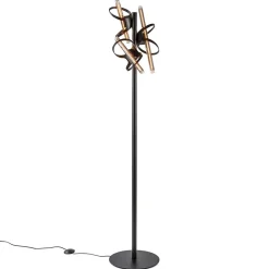 Sale Straluma Design vloerlamp mat zwart metaal inclusief LED