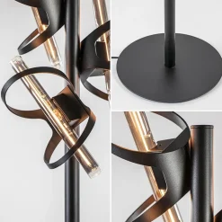 Sale Straluma Design vloerlamp mat zwart metaal inclusief LED