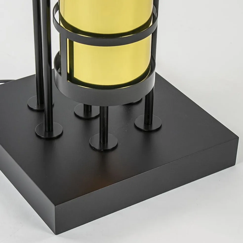 Online Straluma Design vloerlamp met cilinder kappen zwart/goud