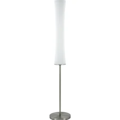 Clearance Straluma Design vloerlamp nikkel met opaal glas en uplighter