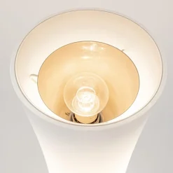 Clearance Straluma Design vloerlamp nikkel met opaal glas en uplighter