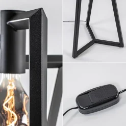Hot Straluma Design vloerlamp Taranto zwart metaal dimbaar
