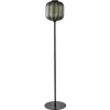 Shop Straluma Design vloerlamp zwart met mat zwarte glazen kap