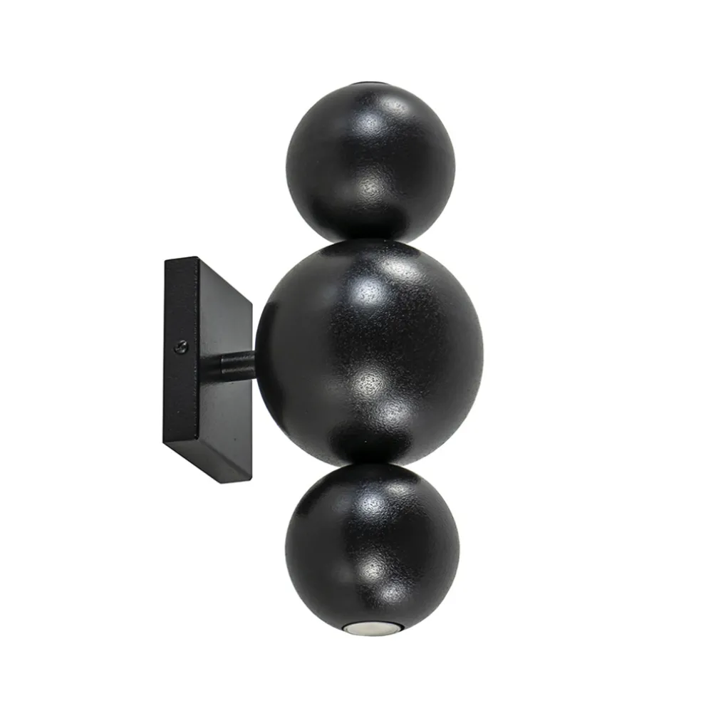 Sale Straluma Design wandlamp textured black inclusief LED