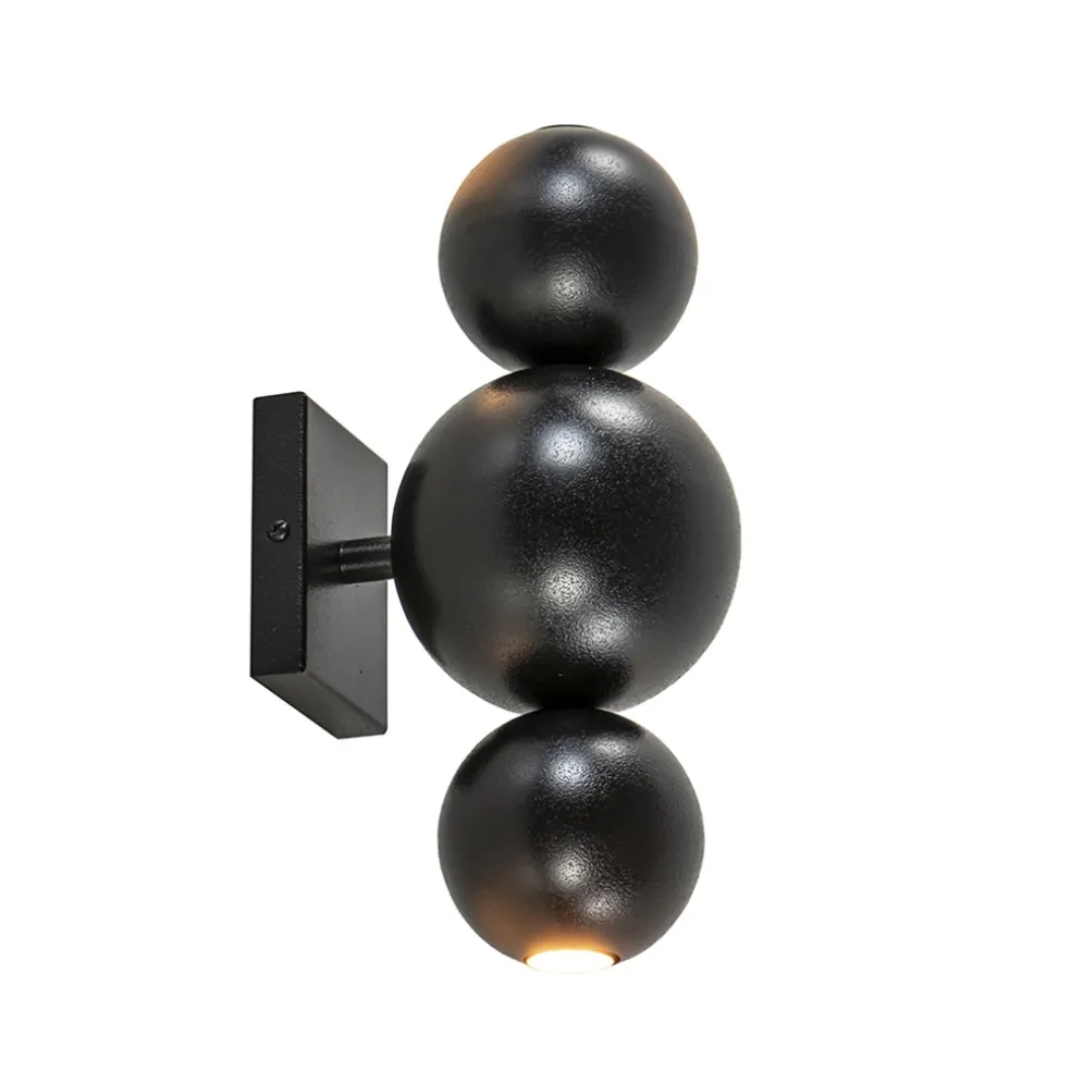 Sale Straluma Design wandlamp textured black inclusief LED
