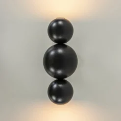 Sale Straluma Design wandlamp textured black inclusief LED